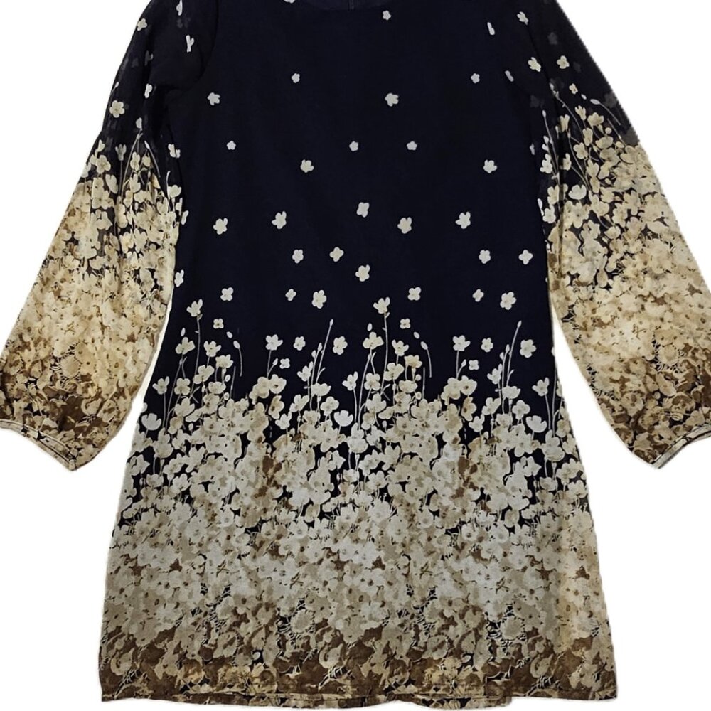 Yumi Elegant Floral Ombre Dress – Women's US 2/4 - Picture 9 of 11
